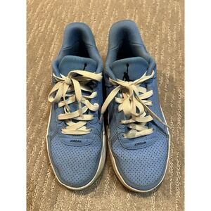 Jordan 4.5y Day1 EasyOn Big Kids' shoes in a light blue